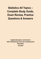 Statistics All Topics &ndash; Complete Study Guide&comma; Exam Review&comma; Practice Questions & Answers