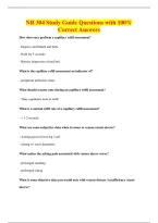NR 304 Study Guide Questions with 100&percnt;&NewLine;Correct Answers