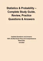 Statistics & Probability &ndash; Complete Study Guide&comma; Review&comma; Practice Questions & Answers