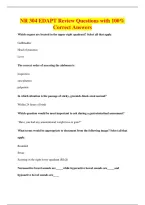 NR 304 EDAPT Review Questions with 100&percnt;&NewLine;Correct Answers