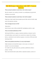 NR 304 Exam 1 Questions with 100&percnt; Correct&NewLine;Answers