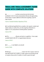 Tma02 And Tma03 Assignment Paper&NewLine;Guide With Complete Solutions&NewLine;