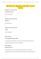 NR 228 Test 1 Questions with 100&percnt; Correct&NewLine;Answers