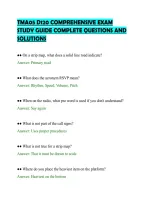 Tma05 D120 Comprehensive Exam&NewLine;Study Guide Complete Questions And&NewLine;Solutions