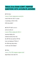 Tma05 D120 Exam Script Verified&NewLine;Questions With Accurate Answers&NewLine;