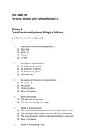 Test Bank for Forensic Biology 2nd Edition by Richard Li &vert; 2026&sol;2027 Study Guide&comma; Practice Questions & Exam Review