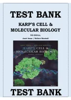 Test Bank for Karp&rsquo;s Cell and Molecular Biology 9th Edition by Janet Iwasa & Wallace Marshall &vert; 2026&sol;2027 Study Guide&comma; Practice Questions & Exam Review
