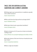 Tncc Test 8Th Edition 8 Actual&NewLine;Questions And Correct Answers&NewLine;