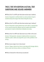 Tncc Test 8Th Edition 8 Actual Test&NewLine;Questions And Solved Answers&NewLine;