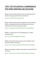Tncc Test 8Th Edition 8 Comprehensive&NewLine;Test Paper Questions And Solutions