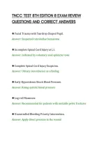 Tncc Test 8Th Edition 8 Exam Review&NewLine;Questions And Correct Answers