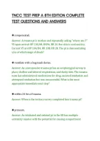 Tncc Test Prep A 8Th Edition Complete&NewLine;Test Questions And Answers