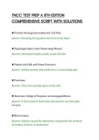 Tncc Test Prep A 8Th Edition&NewLine;Comprehensive Script With Solutions&NewLine;
