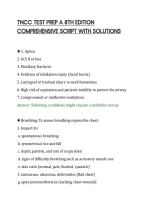 Tncc Test Prep A 8Th Edition&NewLine;Comprehensive Script With Solutions