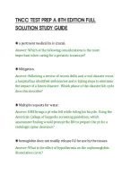 Tncc Test Prep A 8Th Edition Full&NewLine;Solution Study Guide&NewLine;