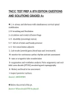 Tncc Test Prep A 8Th Edition Questions&NewLine;And Solutions Graded A