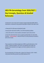  &NewLine;HESI PN-Gerontology Exam 2026&sol;2027 &vert; &NewLine;Key Concepts&comma; Questions & Detailed Rationales &NewLine; &NewLine;