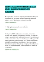 Tompsc Sccja Comprehensive Exam&NewLine;Study Guide With Complete&NewLine;Solutions&NewLine;