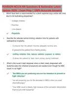NCLEX-RN Practice Questions & Rationales 2026 &vert; Latest Update Exam Prep &vert; Pearson-Style Q&A with Verified Answers &vert; Pharmacology&comma; Safety&comma; Prioritization&comma; Delegation & Next Gen NCLEX &lpar;NGN&rpar;