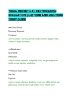 Tosca Tricentis As1 Certification&NewLine;Evaluation Questions And Solutions&NewLine;Study Guide