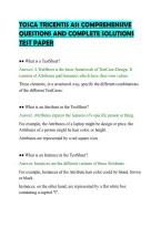 Tosca Tricentis As1 Comprehensive&NewLine;Questions And Complete Solutions&NewLine;Test Paper&NewLine;