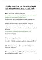 Tosca Tricentis As1 Comprehensive&NewLine;Test Paper With Solved Questions&NewLine;