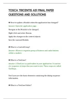 Tosca Tricentis As1 Final Paper&NewLine;Questions And Solutions