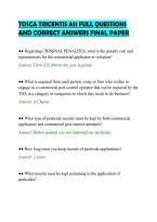 Tosca Tricentis As1 Full Questions&NewLine;And Correct Answers Final Paper&NewLine;