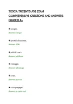 Tosca Tricentis As2 Exam&NewLine;Comprehensive Questions And Answers&NewLine;Graded A
