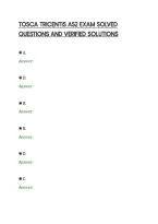 Tosca Tricentis As2 Exam Solved&NewLine;Questions And Verified Solutions