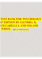 Psychology 6th Edition by Saundra K&period; Ciccarelli & J&period; Noland White &vert; Test Bank&comma; Questions & Answers &vert; 2026&sol;2027