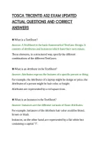 Tosca Tricentis As2 Exam Updated&NewLine;Actual Questions And Correct&NewLine;Answers&NewLine;