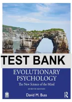 Evolutionary Psychology 7th Edition by David M&period; Buss &vert; Test Bank&comma; Questions & Answers &vert; 2026&sol;2027