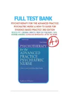 Psychotherapy for the Advanced Practice Psychiatric Nurse 3rd Edition by Kathleen Wheeler &vert; Test Bank & Complete Solutions Chapters 1&ndash;24 &vert; 2026&sol;2027