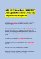  &NewLine;NURS 280 Midterm Exam &vert; 2026&sol;2027 &NewLine;Latest Updated Questions & Answers &vert; Comprehensive Study Guide &NewLine;
