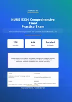 NURS 5334 Comprehensive Final Practice Exam &vert; Advanced Pharmacology &vert; 200 Questions & Rationales