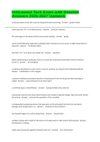 Instrument Tech Exam with Detailed Answers 2026-2027 Updated&period;