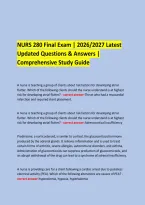  &NewLine;NURS 280 Final Exam &vert; 2026&sol;2027 Latest &NewLine;Updated Questions & Answers &vert; Comprehensive Study Guide &NewLine; &NewLine;