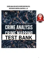 Crime Analysis with Crime Mapping 5th Edition by Santos Test Bank