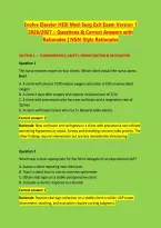 Evolve Elsevier HESI Med-Surg Exit Exam Version 1 &NewLine;2026&sol;2027 &ndash; Questions & Correct Answers with &NewLine;Rationales &vert; NGN-Style Rationales