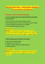 Elsevier Evolve Exam &ndash; Nursing Exam Questions&comma; &NewLine;Correct Answers & Rationales