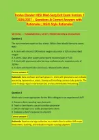 Evolve Elsevier HESI Med-Surg Exit Exam Version 1 &NewLine;2026&sol;2027 &ndash; Questions & Correct Answers with &NewLine;Rationales &vert; NGN-Style Rationales