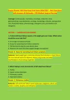 Evolve Elsevier HESI Exams &ndash; Questions with Answers & Rationales Exam Bundle 