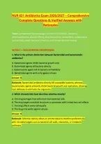 NUR 631 Exam Bundle &ndash; Questions & Verified Answers with Rationales 