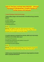 NUR 631 Exams &ndash; Questions & Verified Answers with Rationales Exam Bundle 