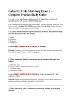 BUNDLE For  Galen NUR 242 Med-Surg Exam 3 