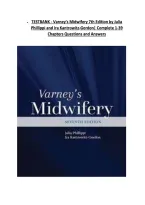 TESTBANK - Varney's Midwifery 7th Edition by Julia  Phillippi and Ira Kantrowitz-Gordon&vert; Complete 1-39  Chapters Questions and Answers  