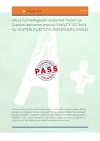 NR574 CEA Pre-Diagnostic Assessment Practice 250 &NewLine;Questions and correct answers&vert; COMPLETE TEST BANK  &NewLine;ALL CHAPTERS &vert; QUESTIONS&comma; ANSWERS & RATIONALES