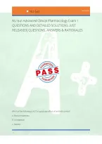 Nu 641 Advanced Clinical Pharmacology Exam 1 &NewLine;Questions And Detailed Solutions Just &NewLine;Released&vert; Questions&comma; Answers & Rationales 