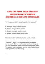 Aapc Cpc Final Exam 2026&sol;2027 &NewLine;Questions With Verified &NewLine;Answers & Complete Rationales
